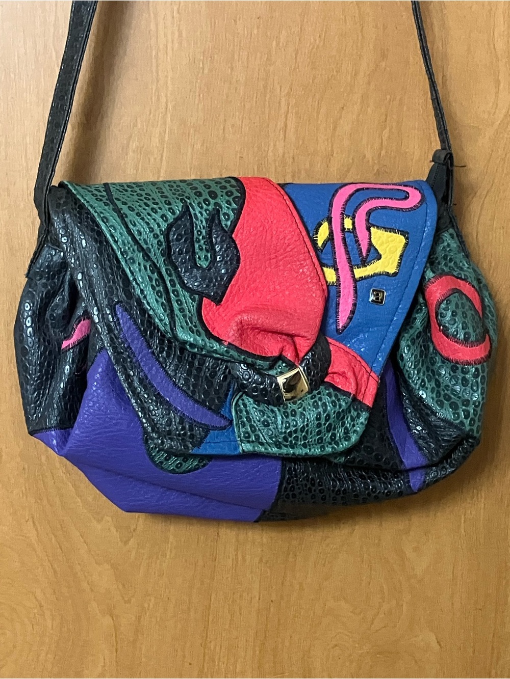 NAS Bag Women's Multicolor Patchwork Crossbody Purse Vintage